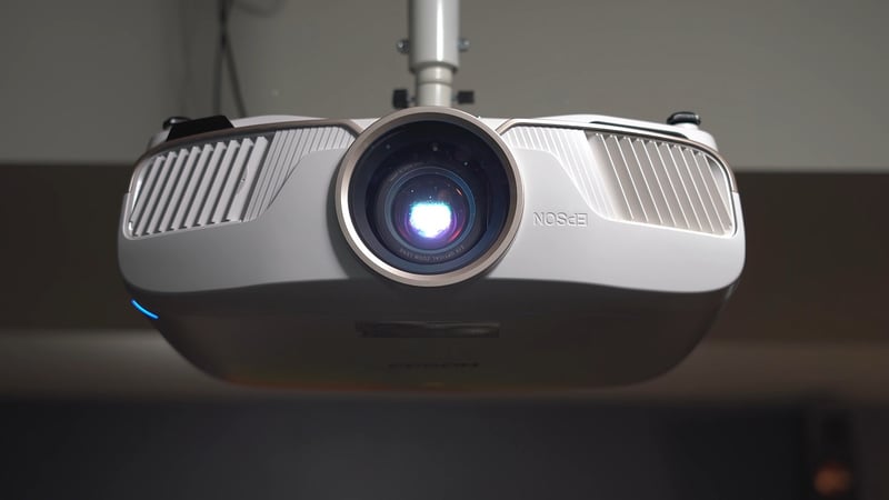 Movie theater with a movie projector